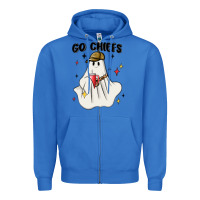 True Royal go chiefs boujee sports ghost stanley Zipper Hoodie - MaliasSmallBusiness