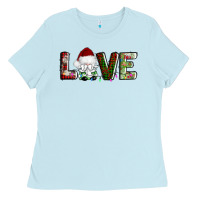 Baby Blue love christmas gnome Ladies Tee - AdoDesignShop