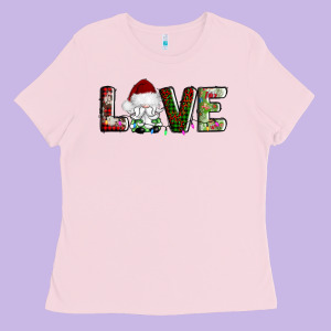 Love Christmas Gnome Ladies Tee Designed By Adodesignshop