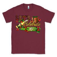 Burgundy let`s celebrate with beer bottles Classic Tee - AdoDesignShop