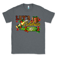 Charcoal Heather let`s celebrate with beer bottles Classic Tee - AdoDesignShop