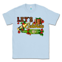 Dusty Blue let`s celebrate with beer bottles Classic Tee - AdoDesignShop