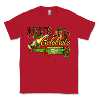 Red let`s celebrate with beer bottles Classic Tee - AdoDesignShop
