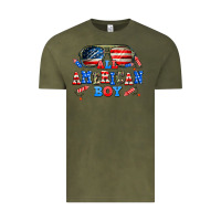 Vintage Olive all american boy Vintage Tee - AdoDesignShop