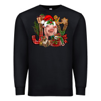 Black joy christmas with pig bbs Premium Sweatshirt - BundleAndBundleShop