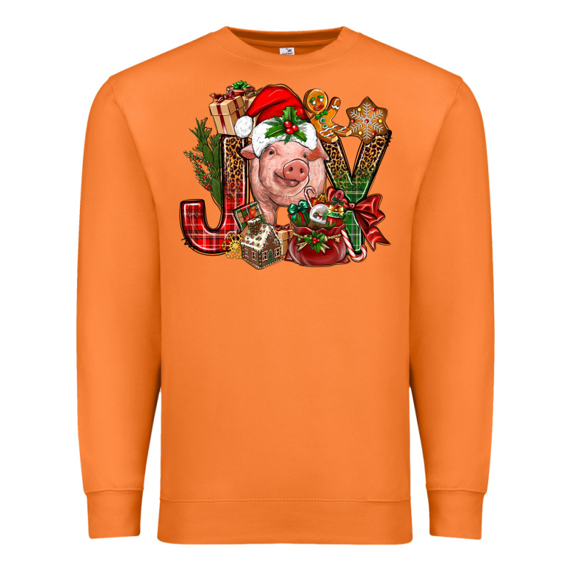 Joy Christmas With Pig Bbs Premium Sweatshirt by BundleAndBundleShop | Teevron