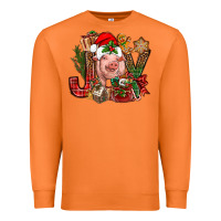 Carrot joy christmas with pig bbs Premium Sweatshirt - BundleAndBundleShop