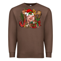 Chestnut joy christmas with pig bbs Premium Sweatshirt - BundleAndBundleShop