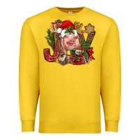 Lemon joy christmas with pig bbs Premium Sweatshirt - BundleAndBundleShop