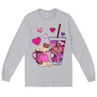 Moon Dust valentines day heart coffe Long Sleeve Tee - AdoDesignShop