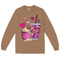 Toasted Coconut valentines day heart coffe Long Sleeve Tee - AdoDesignShop
