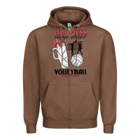 Chestnut hot mess always stressed volleyball mama Zipper Hoodie - MaliasSmallBusiness
