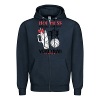 Navy hot mess always stressed volleyball mama Zipper Hoodie - MaliasSmallBusiness