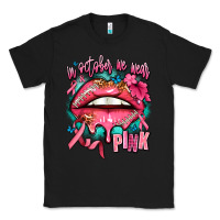 Black in october we wear pink  lips Classic Tee - AdoDesignShop