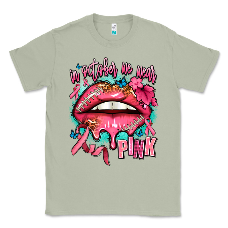 In October We Wear Pink  Lips Classic Tee by AdoDesignShop | Teevron