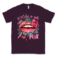 Plum in october we wear pink  lips Classic Tee - AdoDesignShop
