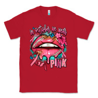 Red in october we wear pink  lips Classic Tee - AdoDesignShop