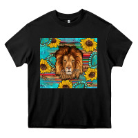 Black western lion tumbler Heavy Core Tee - Artiststas