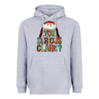 Heather Grey You serious clark Heavyweight Hoodie - NancyCooperArtShop