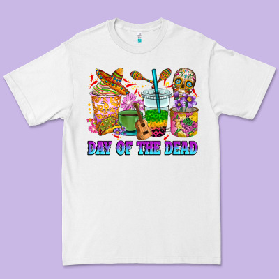Premium Tee Day of the dead coffee cups