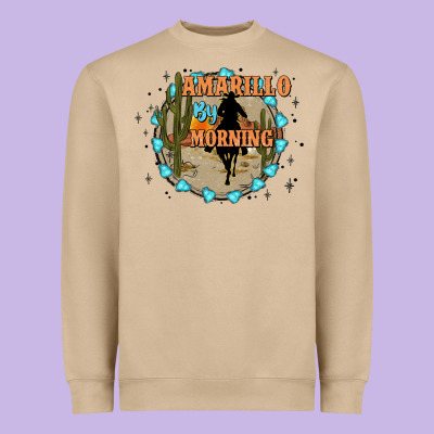 Amarillo By Morning Heavyweight Sweatshirt Designed By Jahusdesignshop
