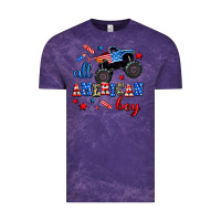 Cloud Purple all american boy  monsterr truck Vintage Tee - AdoDesignShop