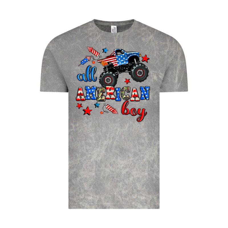 All American Boy  Monsterr Truck Vintage Tee by AdoDesignShop | Teevron