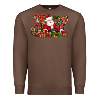 Chestnut joy christmas with santa bbs Premium Sweatshirt - BundleAndBundleShop