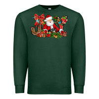Sports Green joy christmas with santa bbs Premium Sweatshirt - BundleAndBundleShop