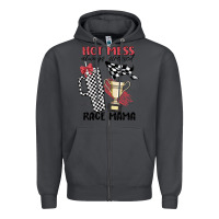 Smoke hot mess always stressed race mama Zipper Hoodie - MaliasSmallBusiness