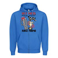 True Royal hot mess always stressed race mama Zipper Hoodie - MaliasSmallBusiness