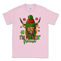 Bubblegum Pink i'm freakin freezin christmas long haired cow Classic Tee - Jasminsmagicworld