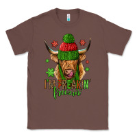 Chestnut i'm freakin freezin christmas long haired cow Classic Tee - Jasminsmagicworld