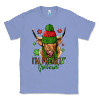 Colony Blue i'm freakin freezin christmas long haired cow Classic Tee - Jasminsmagicworld