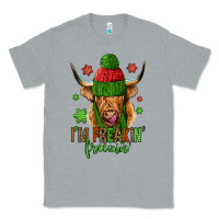 Heather Grey i'm freakin freezin christmas long haired cow Classic Tee - Jasminsmagicworld