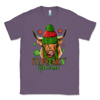 I'm Freakin Freezin Christmas Long Haired Cow Classic Tee | Teevron
