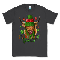 Smoke i'm freakin freezin christmas long haired cow Classic Tee - Jasminsmagicworld