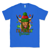 True Royal i'm freakin freezin christmas long haired cow Classic Tee - Jasminsmagicworld