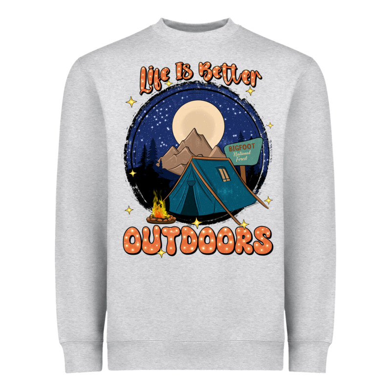 Life Is Better Outdoors Heavyweight Sweatshirt by JahusDesignShop | Teevron