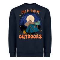 Navy life is better outdoors Heavyweight Sweatshirt - JahusDesignShop
