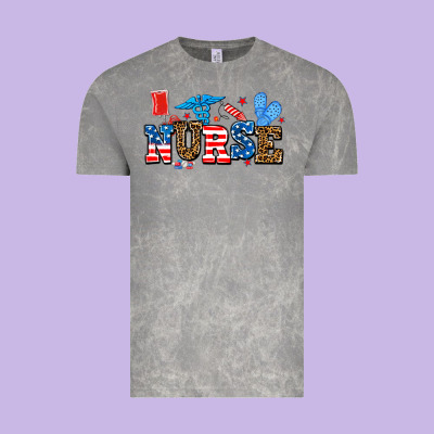 Usa Nurse Vintage Tee Designed By Adodesignshop