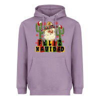 Lavender feliz navidad mexican santa Heavyweight Hoodie - MaliasSmallBusiness