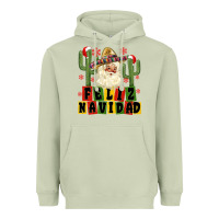 Matcha feliz navidad mexican santa Heavyweight Hoodie - MaliasSmallBusiness