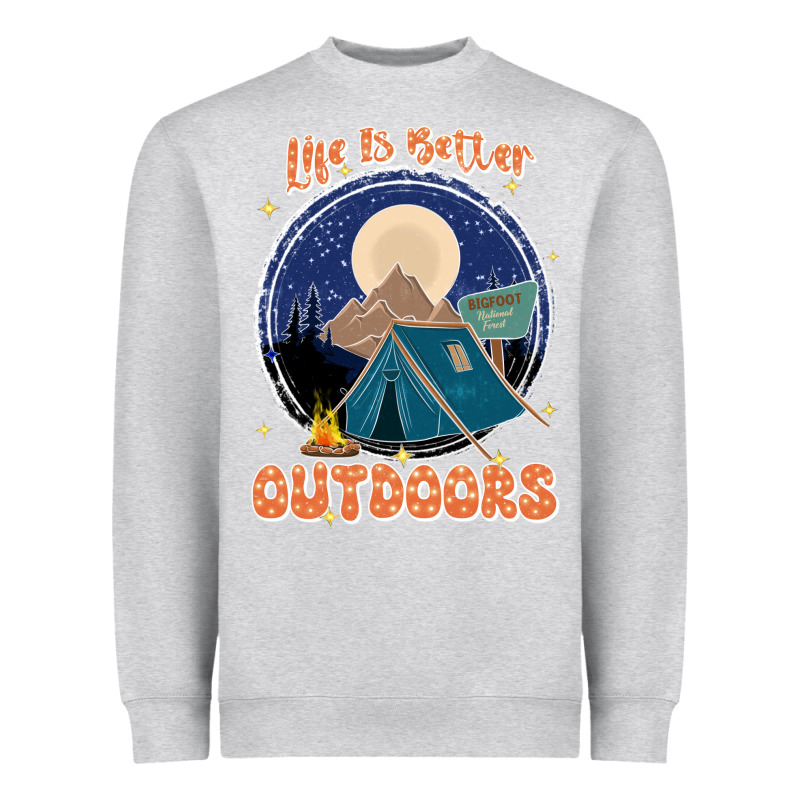 Life Is Better Outdoors Heavyweight Sweatshirt by JahusDesignShop | Teevron