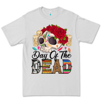 Dove Grey Day of the dead skeleton Premium Tee - RanaPortraitStore