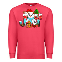 Cardinal joy christmas with snowman bbs Premium Sweatshirt - BundleAndBundleShop