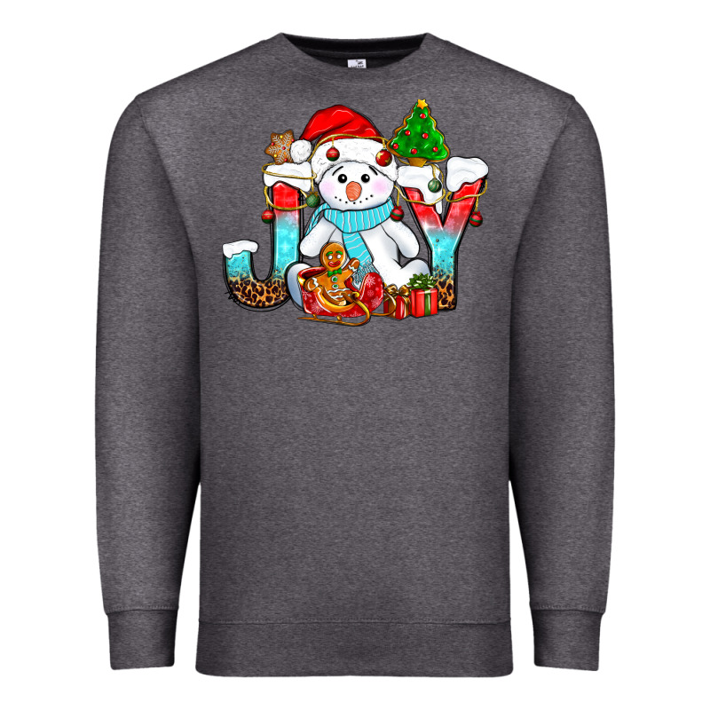 Joy Christmas With Snowman Bbs Premium Sweatshirt by BundleAndBundleShop | Teevron