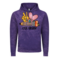 Cloud Purple peace love 6th grade Vintage Hoodie - JahusDesignShop