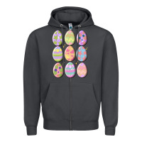Smoke vintage easter eggs Zipper Hoodie - MaliasSmallBusiness