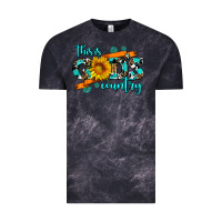Cloud Black this is gods country sunflower Vintage Tee - AdoDesignShop